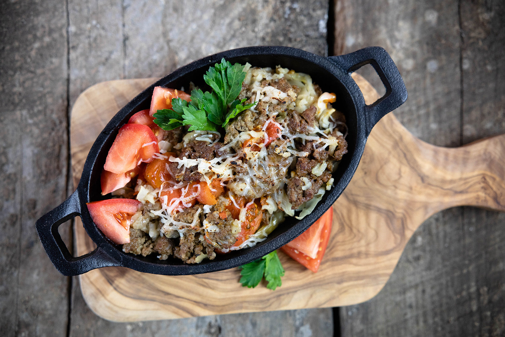 Cabbage rolls in a dish