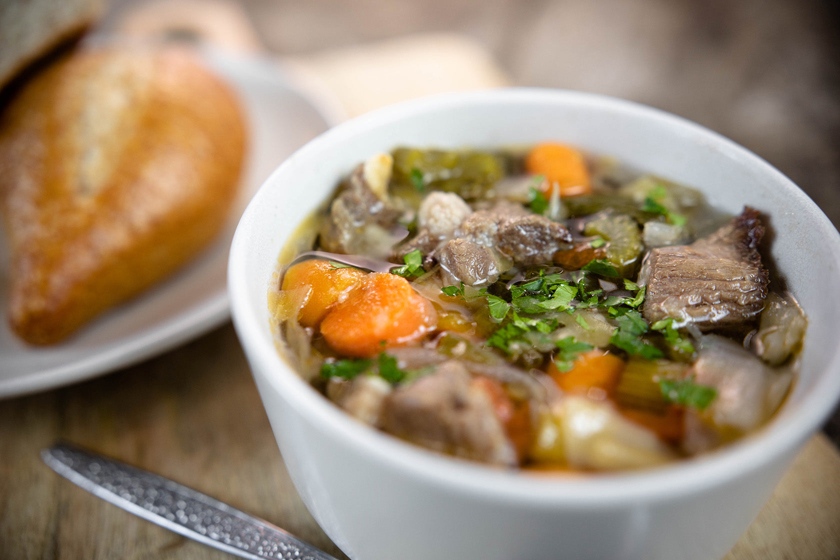 An up close picture of stew